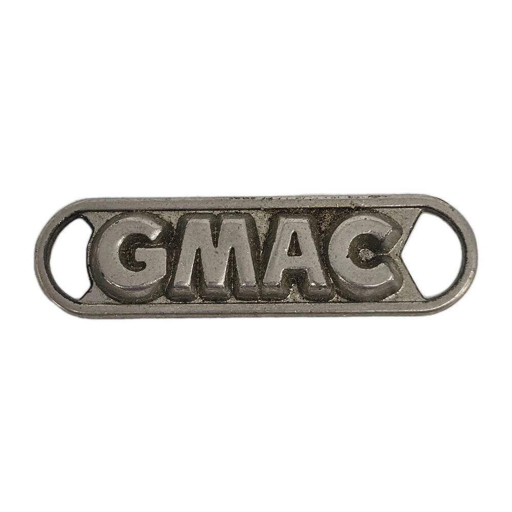 Vintage Gmac GMC Factory Advertising Keychain Key Ring Postage Guaranteed Tag